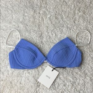 NWOT Onia Johanna Bikini Top Soft Marine Blue A/B
